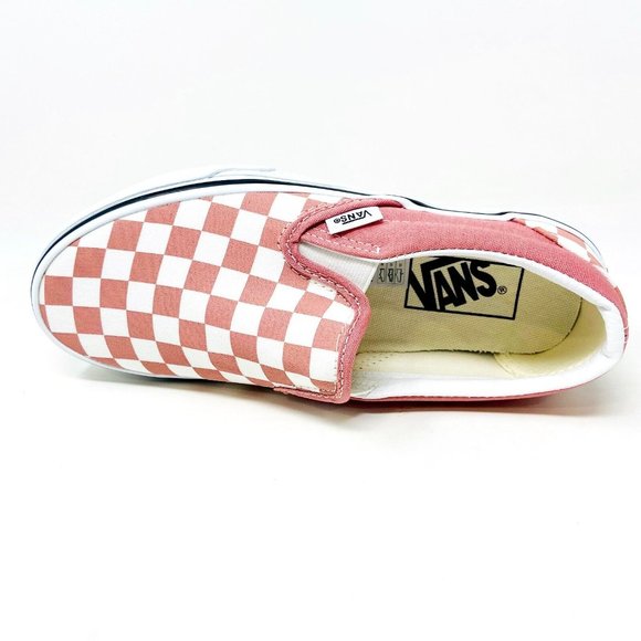 Vans Classic Slip On (Checkerboard) Rosette True White Womens Size 5.5 - Picture 4 of 5